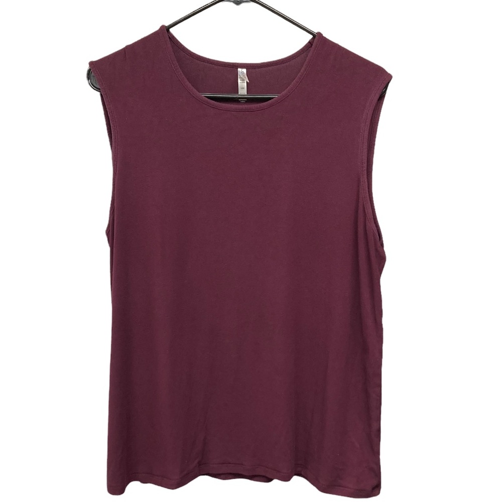 Jockey Sleeveless Top L Plum Modal cotton